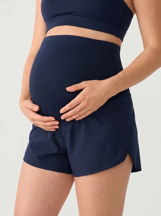 Maternity Bump Shorts – No-Roll Over-the-Bump Fit