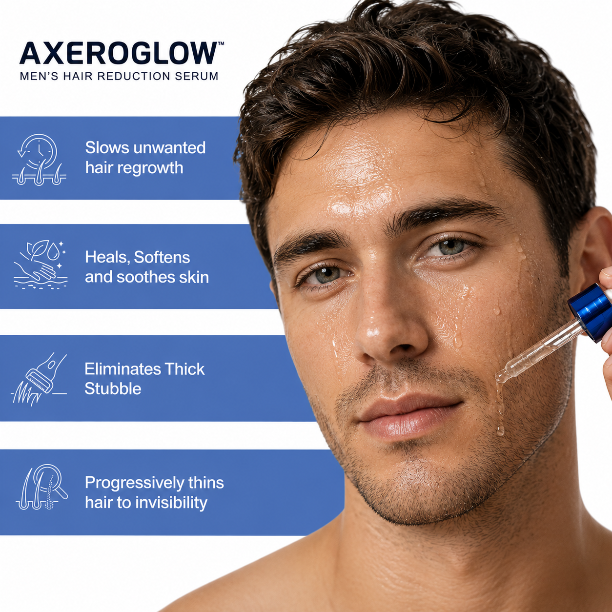 AxeroGlow™ Reduces Regrowth & Shadow