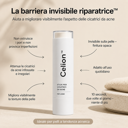 Celion™  Leviga le cicatrici da acne