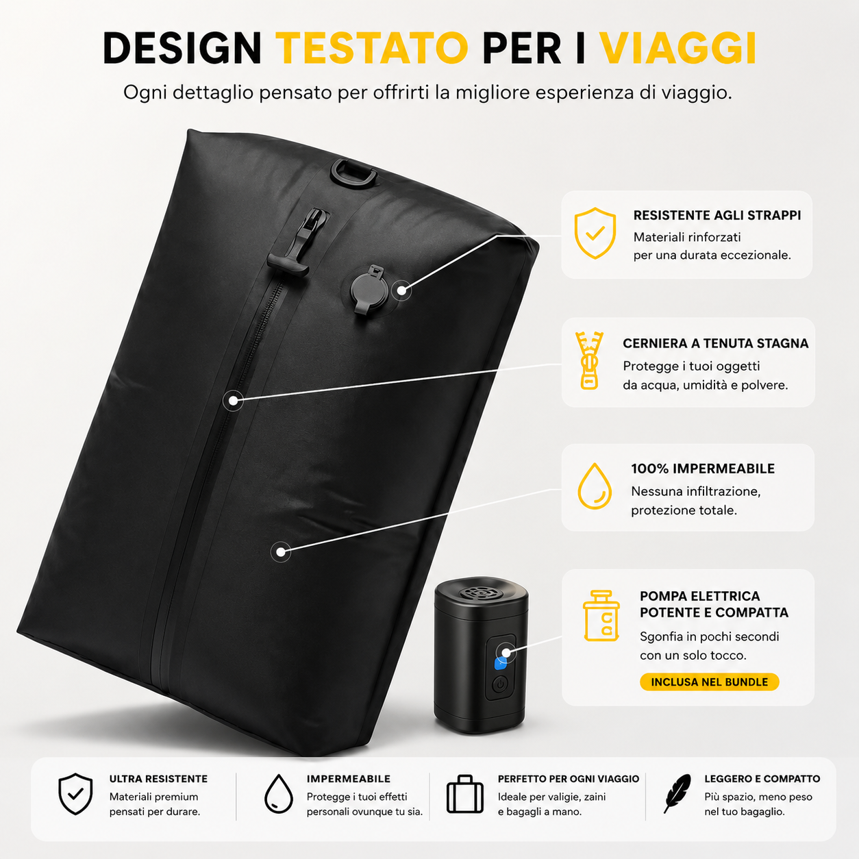 Travelora™ La sacca sottovuoto