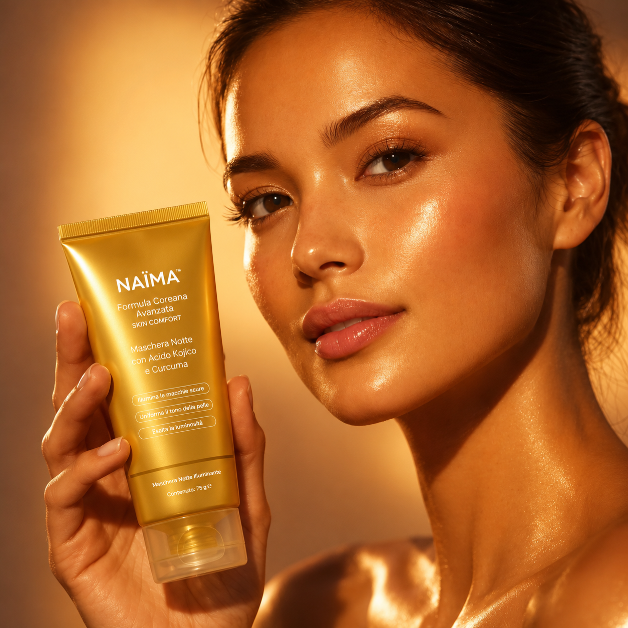 Naima™ Maschera Koreana Collagene e Curcuma