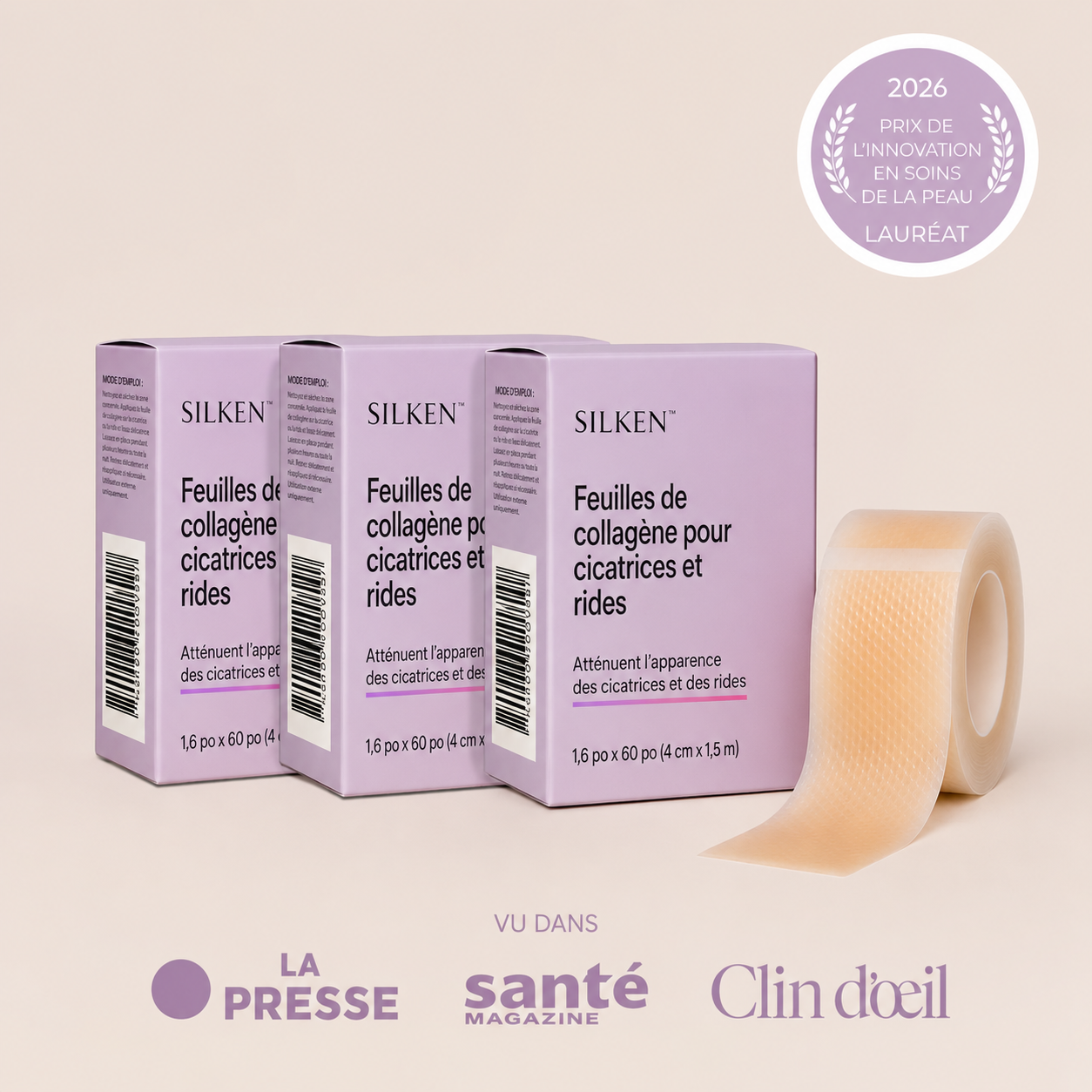 Silken™ Patchs en silicone