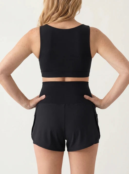 Maternity Bump Shorts – No-Roll Over-the-Bump Fit
