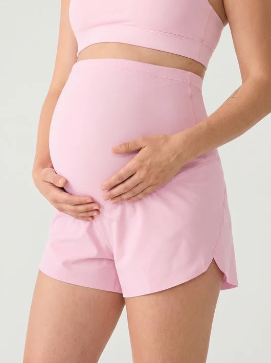 Maternity Bump Shorts – No-Roll Over-the-Bump Fit